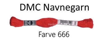 DMC Navnegarn  Nr. 25 farve 666